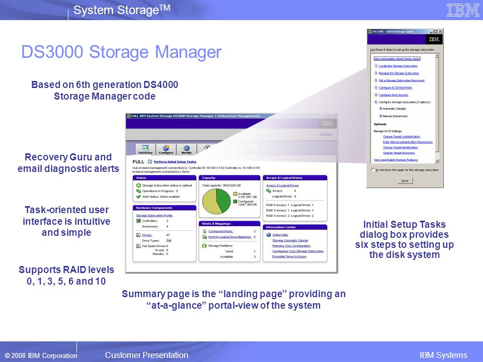 ibm ds3000 storage manager